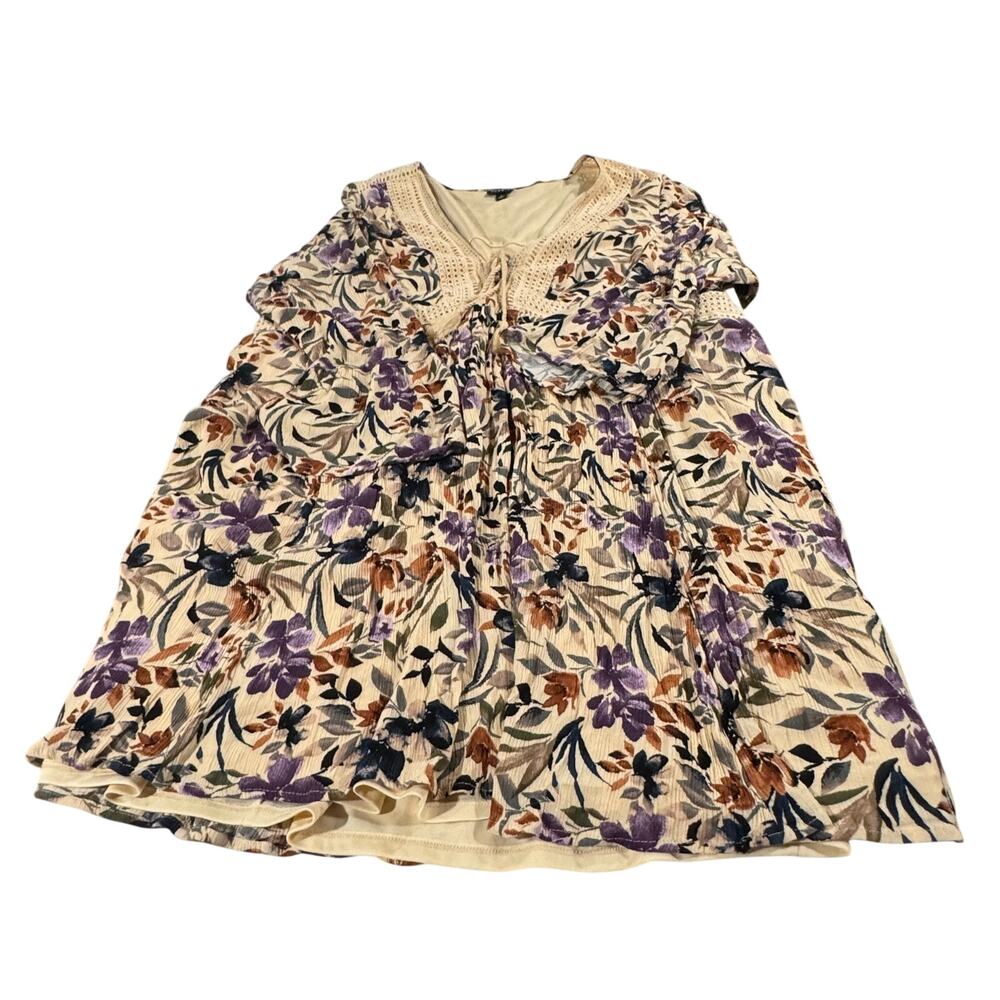 Torrid Long Sleeve Knee-Length Boho Dress Size 3